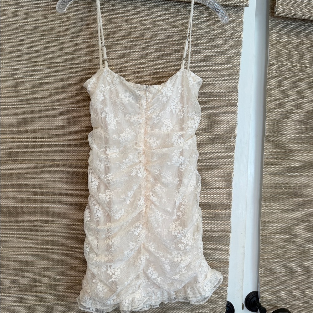 Princess Polly Cream Floral Mini Dress - Picture 3 of 10